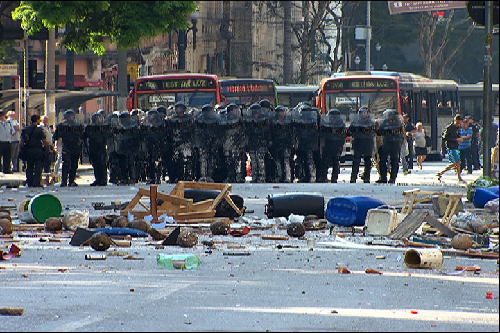Reintegração de posse em São Paulo (Reprodução/TV Brasil)