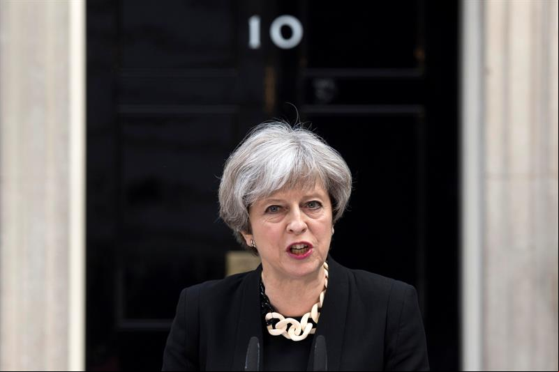 Primeira-ministra Theresa May fala à imprensa sobre atentado ontem em Londres