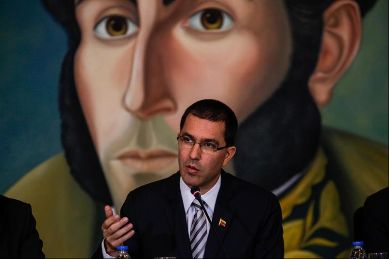 O chanceler da Venezuela, Jorge Arreaza