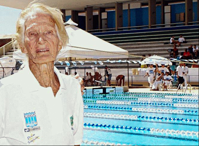 A nadadora Maria Lenk